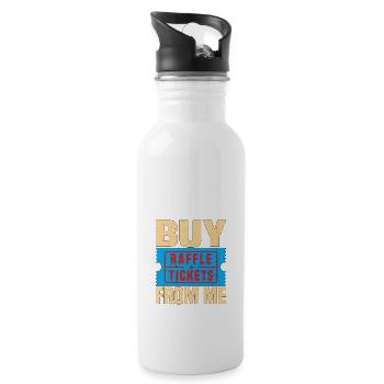 Buy Raffle Tickets From Me 5 - Water bottle with straw - white - Right