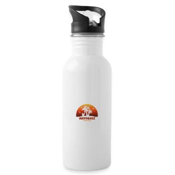 Cooles Mayaguez Puerto Rico Strand-Souvenir zum Sonnenuntergang - Trinkflasche mit integriertem Trinkhalm - Weiß - Rechts