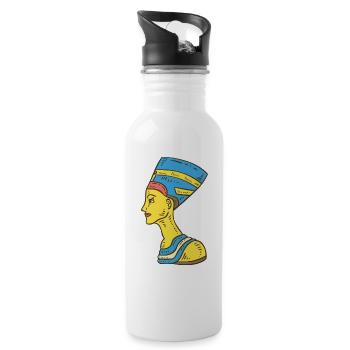 Mythologie egypte religion symbole cadeau culture - Gourde avec paille intégrée - blanc - Droite