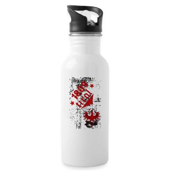 Tirol 1809 - Trinkflasche mit integriertem Trinkhalm - Weiß - Rechts