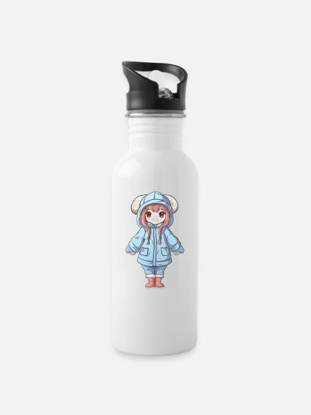 Magical Happiness - The Cute Anime Girl - Gourde avec paille intégrée - blanc