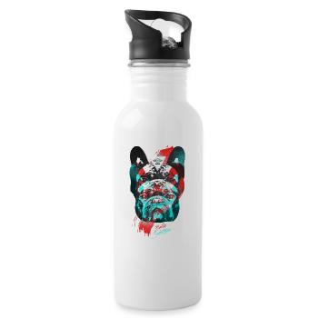 Bully Superstar - Trinkflasche mit integriertem Trinkhalm - Weiß - Rechts