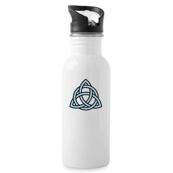 triquetra - Gourde avec paille intégrée - blanc - Droite