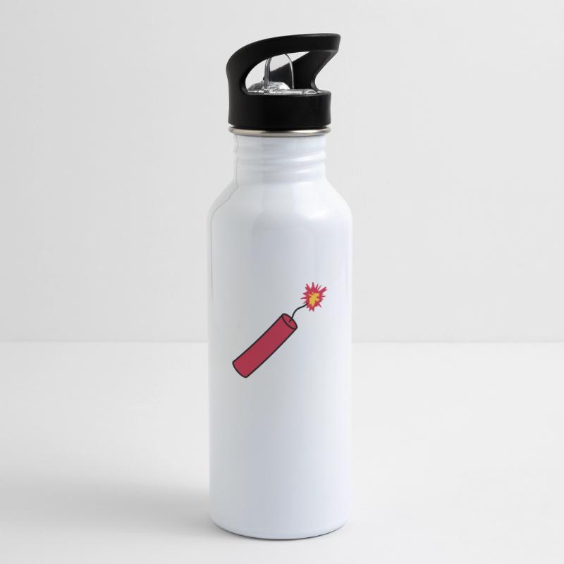 rod tnt dynamite explode explosion blast Water bottle with straw