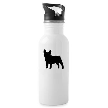 bulldog - Trinkflasche mit integriertem Trinkhalm - Weiß - Rechts