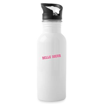 Elue belle soeur de l'année cadeau belle soeur - Gourde avec paille intégrée - blanc - Droite