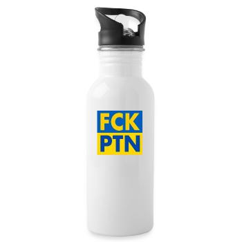 Fck ptn - Water bottle with straw - white - Right