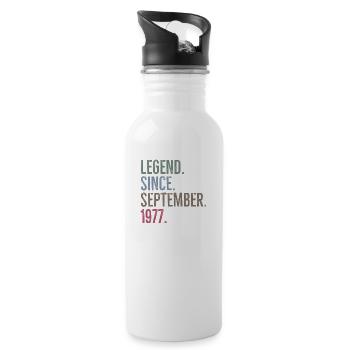 Légende depuis septembre 1977 - Gourde avec paille intégrée - blanc - Droite
