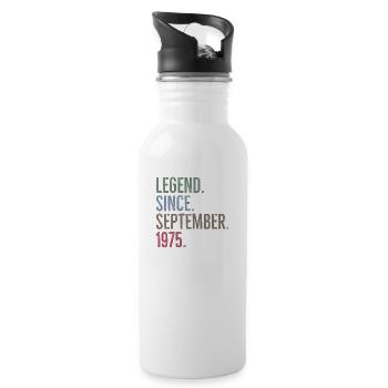 Légende depuis septembre 1975 - Gourde avec paille intégrée - blanc - Droite