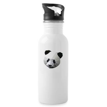 Polygon Panda - Trinkflasche mit integriertem Trinkhalm - Weiß - Rechts
