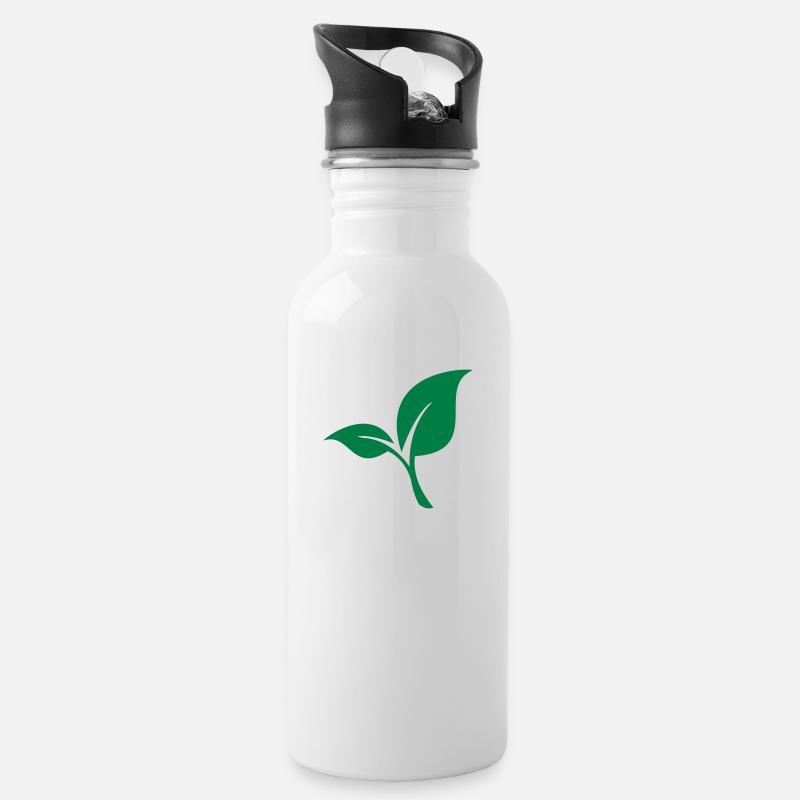 Blatt 1c - Water bottle with straw - white