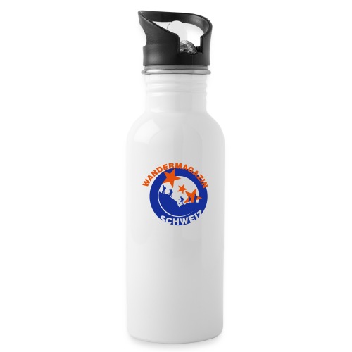 button kleider2 - Trinkflasche mit integriertem Trinkhalm