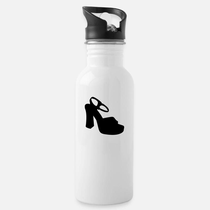 Vector highheels Silhouette - Water bottle with straw - white