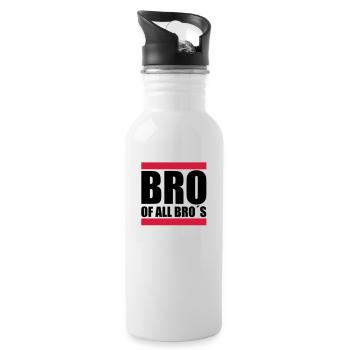 bro_of_all_bros_f2 - Water bottle with straw - white - Right