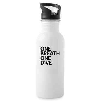 One Breath One Dive V - Trinkflasche mit integriertem Trinkhalm - Weiß - Rechts