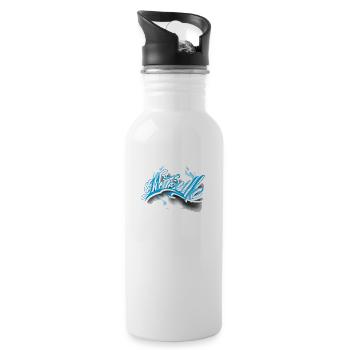 Marseille tattoo - Water bottle with straw - white - Right