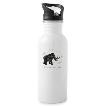 wolliges Mammut (in die Jahre gekommen) - Gourde avec paille intégrée - blanc - Droite
