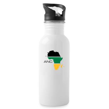 anc - Trinkflasche mit integriertem Trinkhalm - Weiß - Rechts