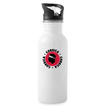 Corsica - Trinkflasche mit integriertem Trinkhalm - Weiß - Rechts