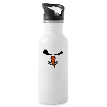 Bonhomme de neige de zombie - Gourde avec paille intégrée - blanc - Droite