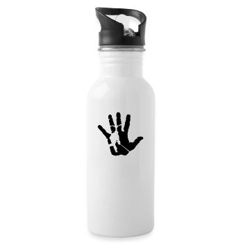Haupt-Hockey-Gason - Trinkflasche mit integriertem Trinkhalm - Weiß - Rechts