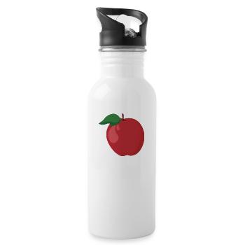 Apple - Water bottle with straw - white - Right