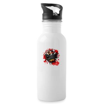 Christmas Clapperboard - Water bottle with straw - white - Right