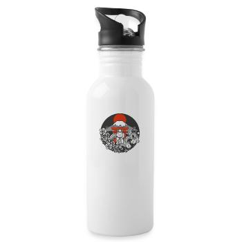 Japan - Water bottle with straw - white - Right