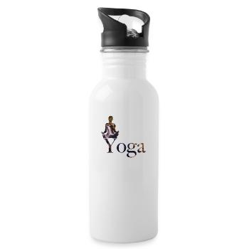 Yoga - Gourde avec paille intégrée - blanc - Droite