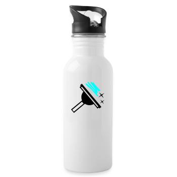 Window cleaner - Water bottle with straw - white - Right