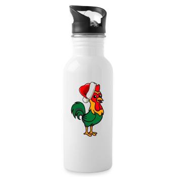 Hahn Comic Christmas - Water bottle with straw - white - Right