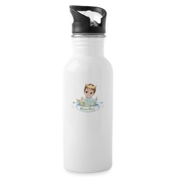 Prinz - Trinkflasche mit integriertem Trinkhalm - Weiß - Rechts