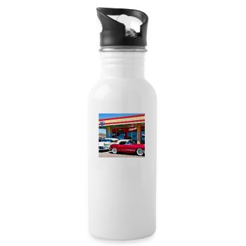 C24 - Trinkflasche mit integriertem Trinkhalm - Weiß - Rechts