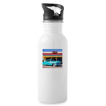 C26 - Trinkflasche mit integriertem Trinkhalm - Weiß - Rechts