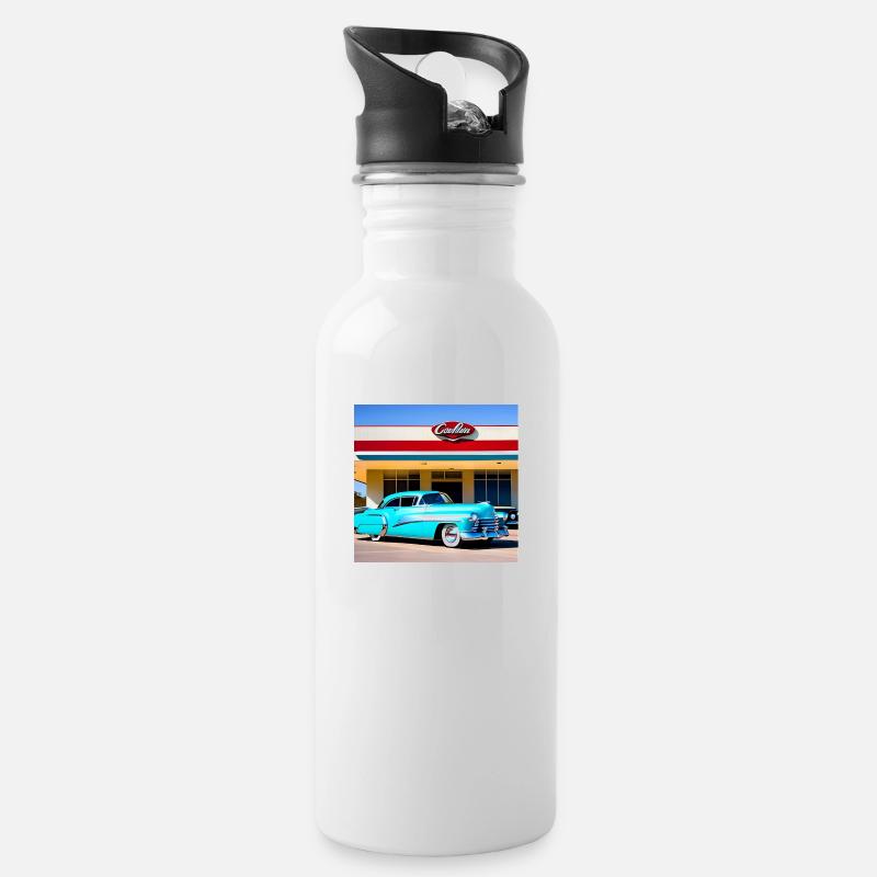 C26 - Trinkflasche mit integriertem Trinkhalm - Weiß