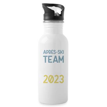 Après Ski 2023 Krone - Water bottle with straw - white - Right