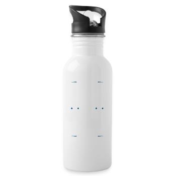 Beste Mama Spruch Mutter Mom - Trinkflasche mit integriertem Trinkhalm - Weiß - Rechts