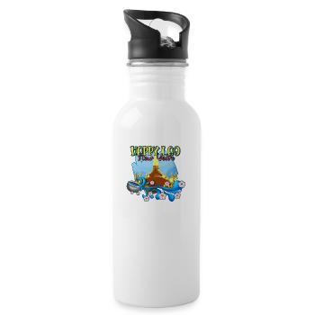 Laos Laote Laoten Neujahr I Geschenk - Trinkflasche mit integriertem Trinkhalm - Weiß - Rechts