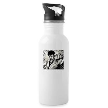 Karate Judo Japan Japanese - Water bottle with straw - white - Right