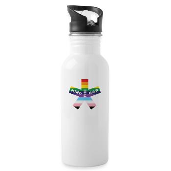 blockedTitle - Trinkflasche mit integriertem Trinkhalm - Weiß - Rechts