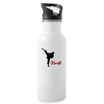 karate - Water bottle with straw - white - Right
