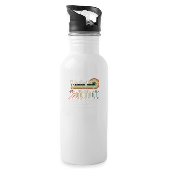 2000 Vintage Classic 2000 - Water bottle with straw - white - Right