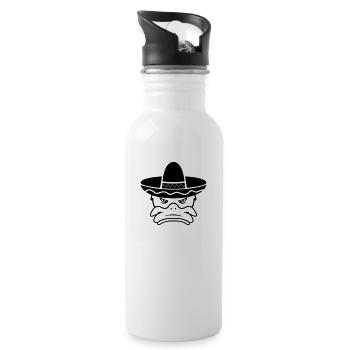 Mexico Duck 01 - Water bottle with straw - white - Right