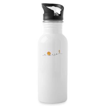 Er ist auferstanden Glaube He Is Risen Faith - Trinkflasche mit integriertem Trinkhalm - Weiß - Rechts