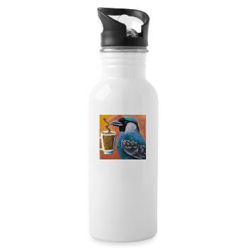 Coffee? - Water bottle with straw - white - Right