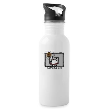 Dunk ScHoF - Trinkflasche mit integriertem Trinkhalm - Weiß - Rechts