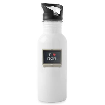 PVM Lover - RGB-Lüfter - Trinkflasche mit integriertem Trinkhalm - Weiß - Rechts