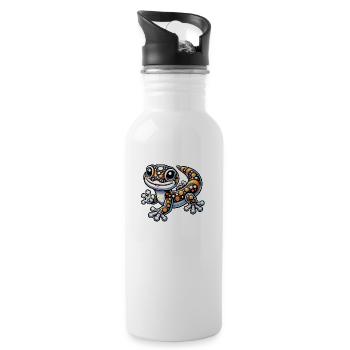 Salamander Baby - Trinkflasche mit integriertem Trinkhalm - Weiß - Rechts