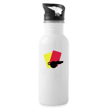 shiri equipment / referee stuff (2c) - Trinkflasche mit integriertem Trinkhalm - Weiß - Rechts