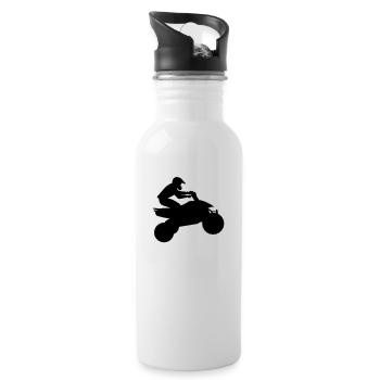 quad11 - Water bottle with straw - white - Right